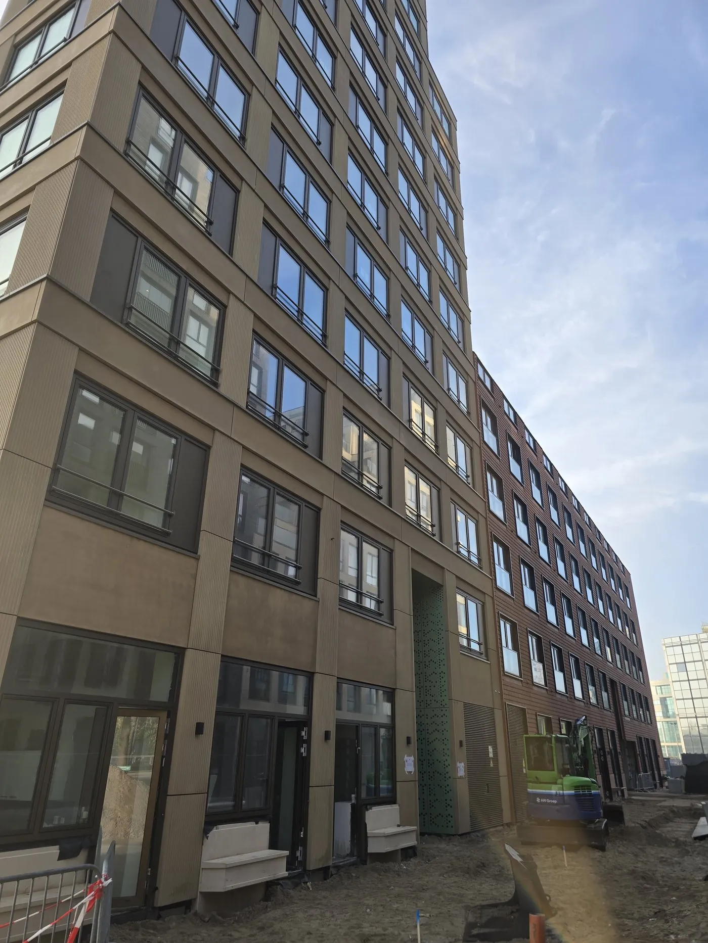 Facade of the residential building in Hoofddorp